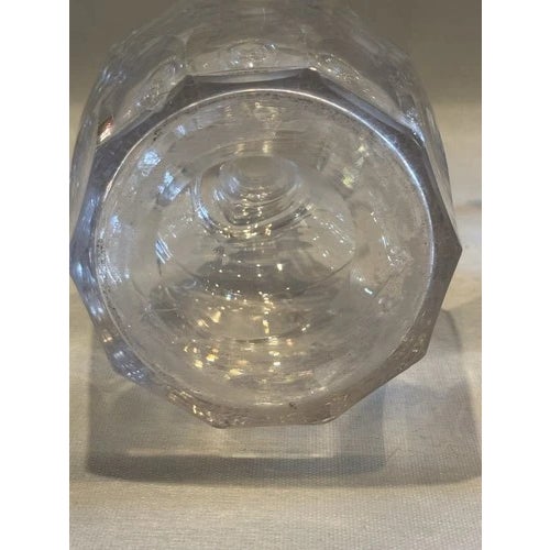 Early 19th Century Clear Blown Glass Decanter With Stoppers Set For Sale - Image 11 of 12