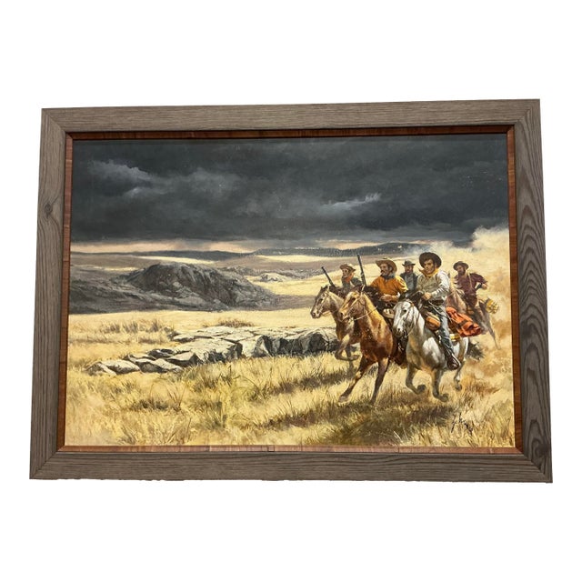 Harry Schaare (1922-2008) "Wyoming Gunsmoke", 1988 For Sale