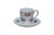 English Vintage Shelley England Porcelain Bone China Floral Demitasse Cups Saucers - 5 pcs For Sale - Image 3 of 15