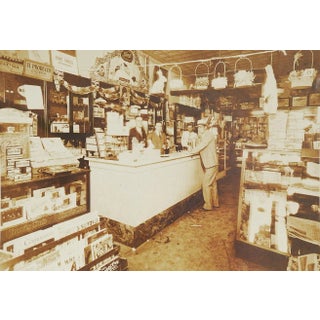 Antique Photograph Soda Shop Cigars Easter Baskets Magazines Signs For Sale