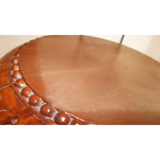 Gothic Style Reproduction Torchères Mahogany Candelabra Pedestals/Stands - a Pair For Sale - Image 12 of 13