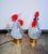 Metal Vintage Rooster and Hen Lamps in Glass, 1980s, Set of 2 For Sale - Image 7 of 10