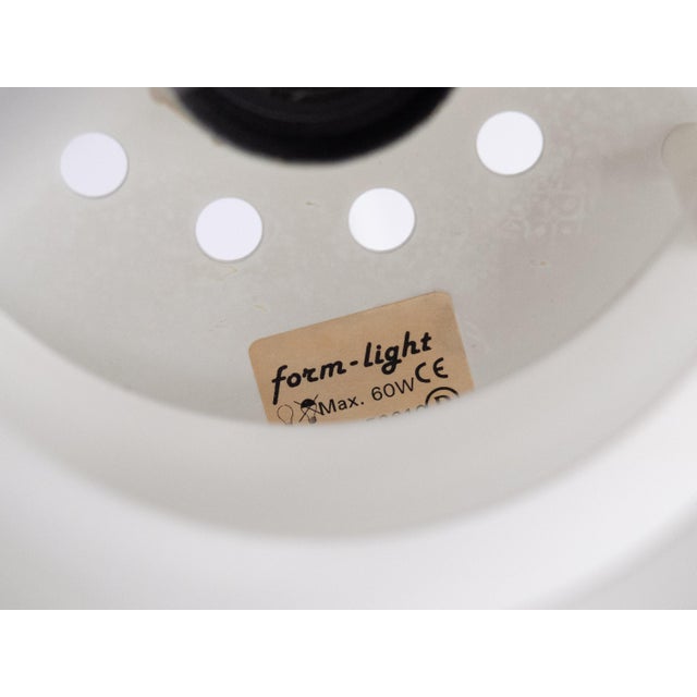 White Vintage Danish Lamp from Form-Light, 1980s For Sale - Image 8 of 9