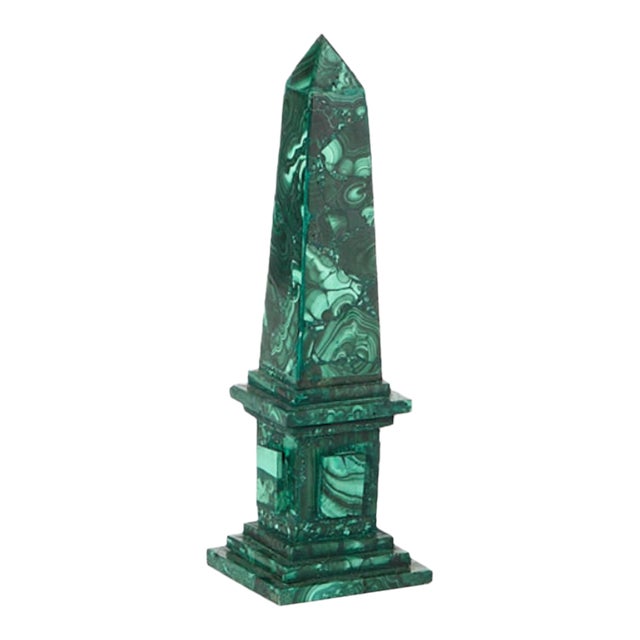 Malachite Obelisk - Small For Sale