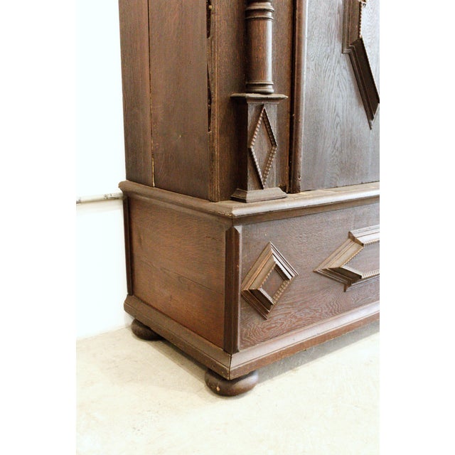 Wood 17th Century Swedish Baroque Wardrobe / Salon Cabinet For Sale - Image 7 of 12