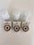 White Porcelain & Opaline Glass Model 6080 Wall Lights by Sigvard Bernadotte for Ifö, 1960s, Set of 3 For Sale - Image 10 of 11