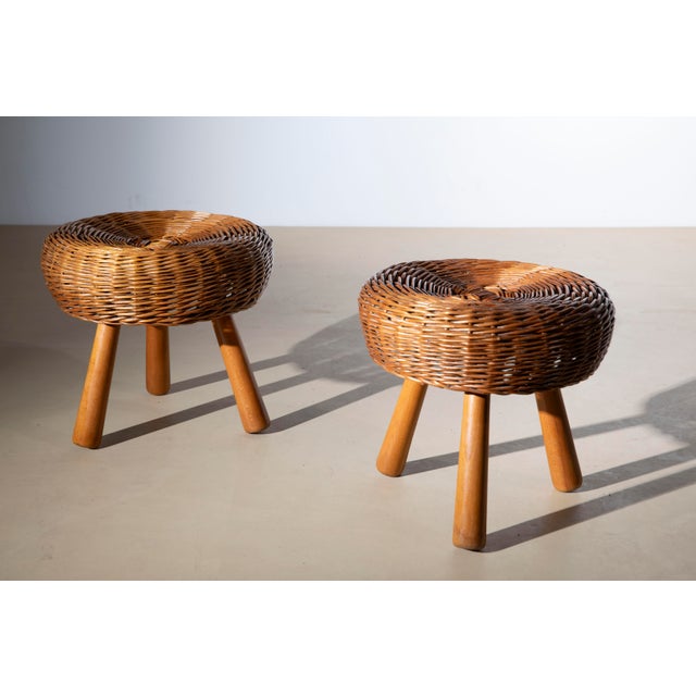 Mid-Century Stools attributed to Tony Paul, USA, 1950s, Set of 2 For Sale - Image 10 of 12