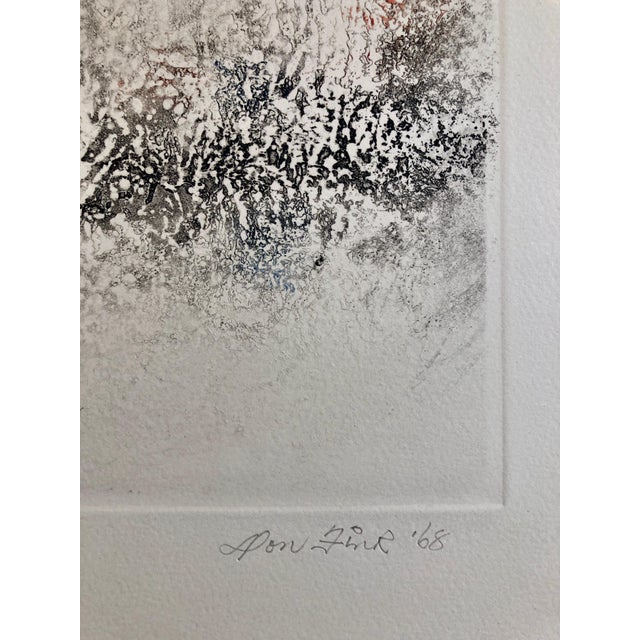 Color Abstract Expressionism aquatint etching. hand pencil signed limited edition. Don Fink (1923-2010) was a well known...