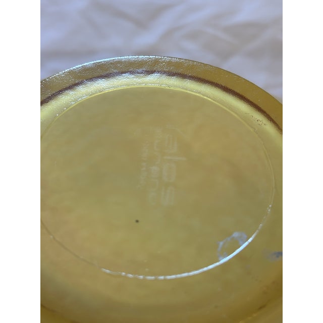 Yalos Casa Large Yellow Yalos Murano Decorative Bowl For Sale - Image 4 of 8