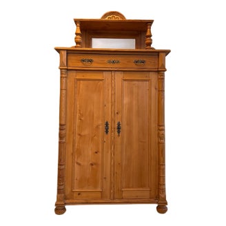 Antique Vertico Cabinet in Softwood For Sale