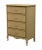 DIXIE FURNITURE Cream Painted Shabby Chic / Country French Style 32" Chest of Drawers 710-7 44.25" High 32" Wide 18.5"...