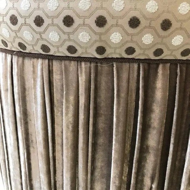 Large Vintage Ottoman in Fabric For Sale - Image 6 of 10