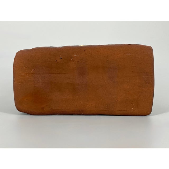 Ceramic Brutalist Ceramic Vase with Glossy Fat Lava Glaze, 1970s For Sale - Image 7 of 10