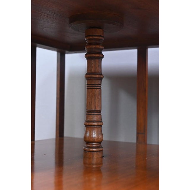 Large Revolving Bookcase in Mahogany, Late 19th Century For Sale - Image 6 of 10