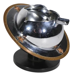 Art Deco Machine Age Chicago 1937 Worlds Fair Revere Saturn Ashtray