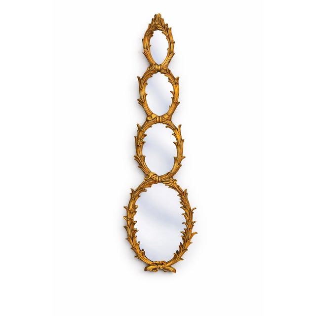 Late 20th Century Late 20th-C. Regency Style Gilt Mirror Att. To Maitland-Smith For Sale - Image 5 of 5