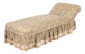 Victorian Floral Upholstered Chaise Longue