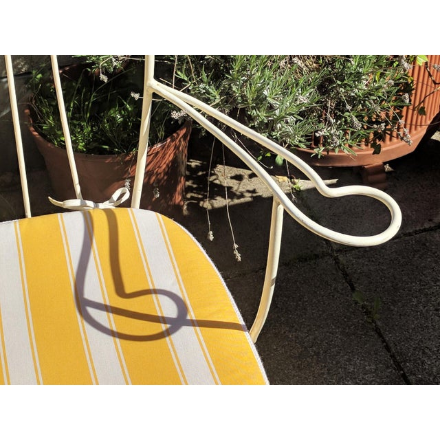 Mid-Century Modern Mid-Century Modern Austrian Wrought Iron Garden Seating Set by Karasek & Co, 1950s, Set of 2 For Sale - Image 3 of 15