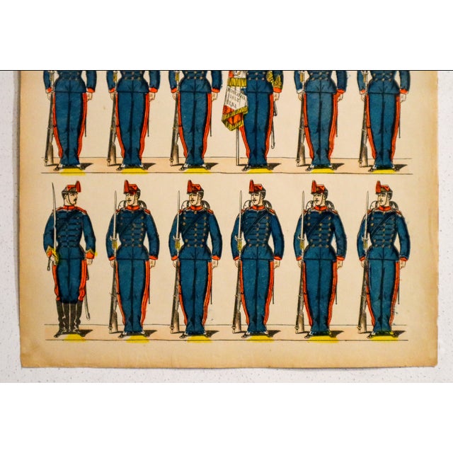 French 1880s - 1890s French Military Print - Imagerie d'Épinal #63 - Artillerie For Sale - Image 3 of 3
