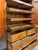 Antique Solid Mahogany English Linen Cabinet Over Chest of Drawers c.1910 For Sale - Image 9 of 9