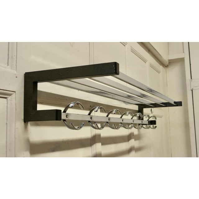 1960s Long French Chrome Hat and Coat Rack, 1960 For Sale - Image 5 of 9