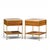 Mid-Century Modern Paul McCobb for Calvin Irwin Group Model 8714 Mid Century Bleached Mahogany, Cane, Brass and Travertine Nightstand - Pair For Sale - Image 3 of 13