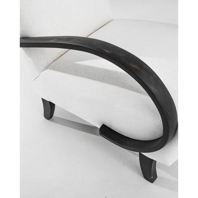 Mid-Century Modern 1930s Czech Wooden Armchair by J. Halabala For Sale - Image 3 of 5