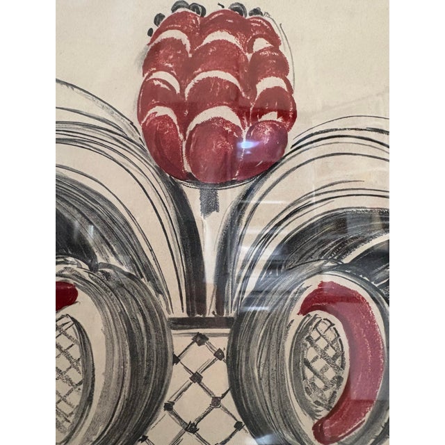 Rustic European Swedish Folk Art Framed “Leksand” Print 1954 Reproduction For Sale - Image 3 of 12