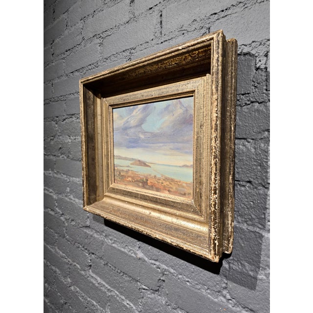 Xavier Martínez –Alcatraz Island, San Francisco Bay at Sunset – C. 1901 Oil Painting For Sale - Image 11 of 12