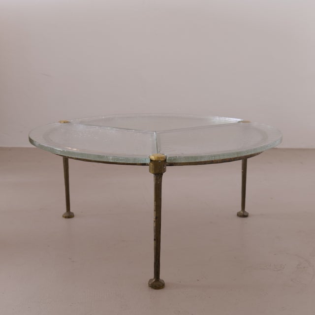 Round Coffee Table in Wrought Bronze by Lothar Klute, 1980 For Sale - Image 6 of 13