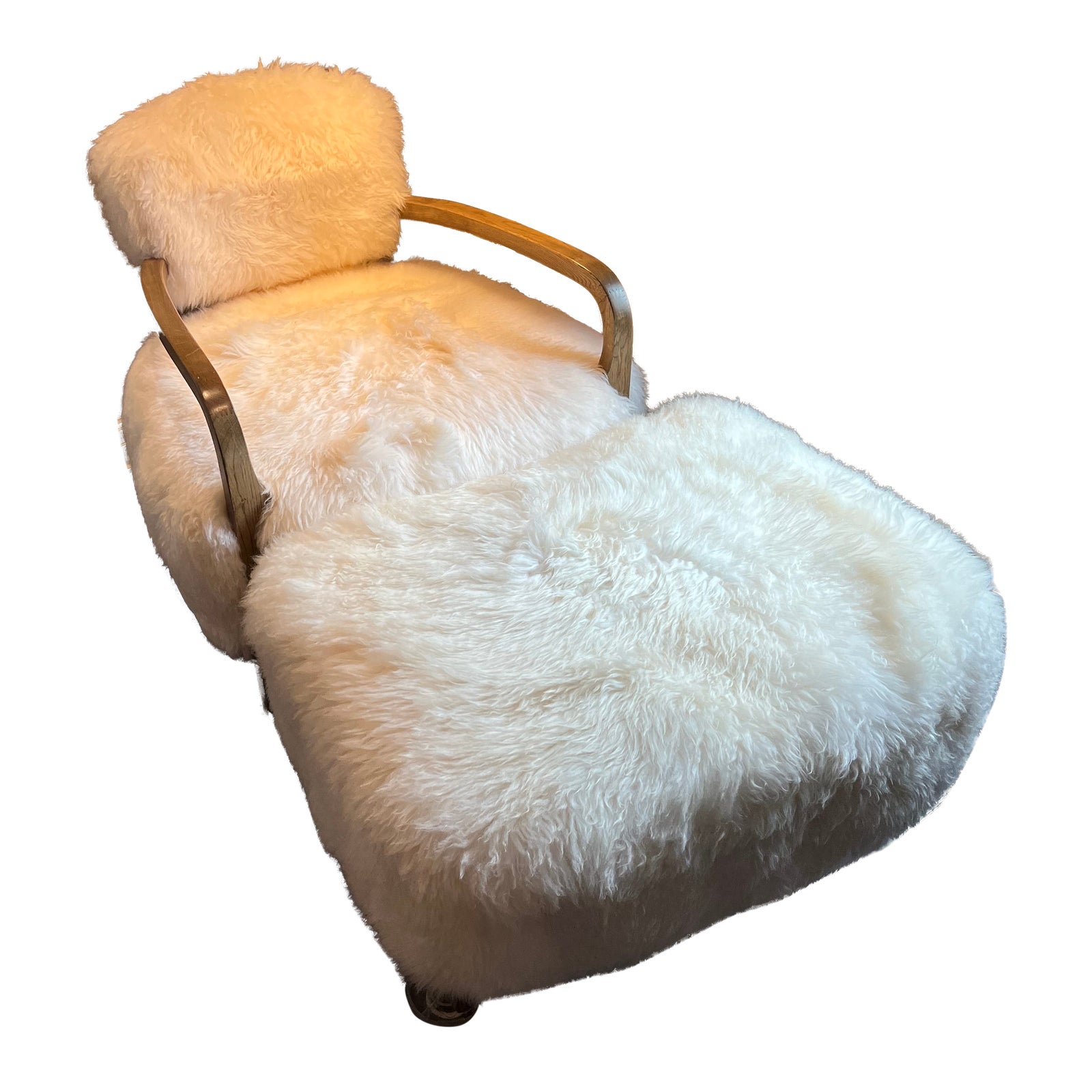 Restoration Hardware Yeti Chair and Ottoman Chairish