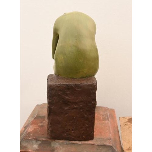 Frog the Thinker Statue in Bronze after Rodin For Sale - Image 4 of 8