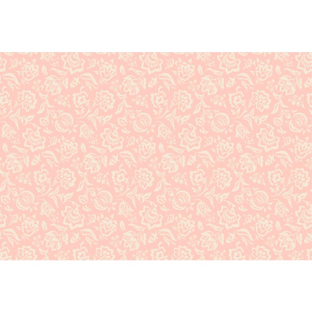 Hampton Court Shell Pink Fabric Sample For Sale