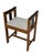 Art Deco Modernist Stool in Oak & Velvet from Jan Brunott, 1920s For Sale - Image 12 of 14