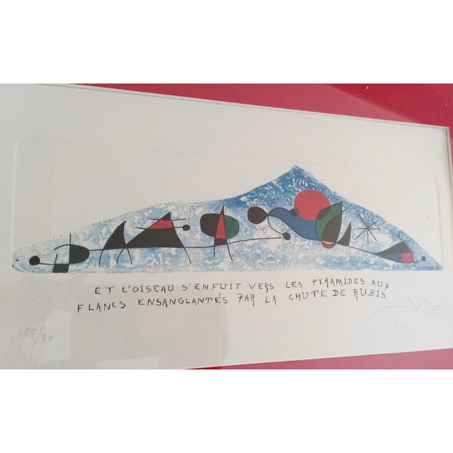Joan Mirò, Joan Mirò Engraving, 1960, Engraving & Etching For Sale - Image 4 of 5
