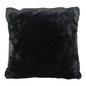Black Bear Faux Fur Pillow