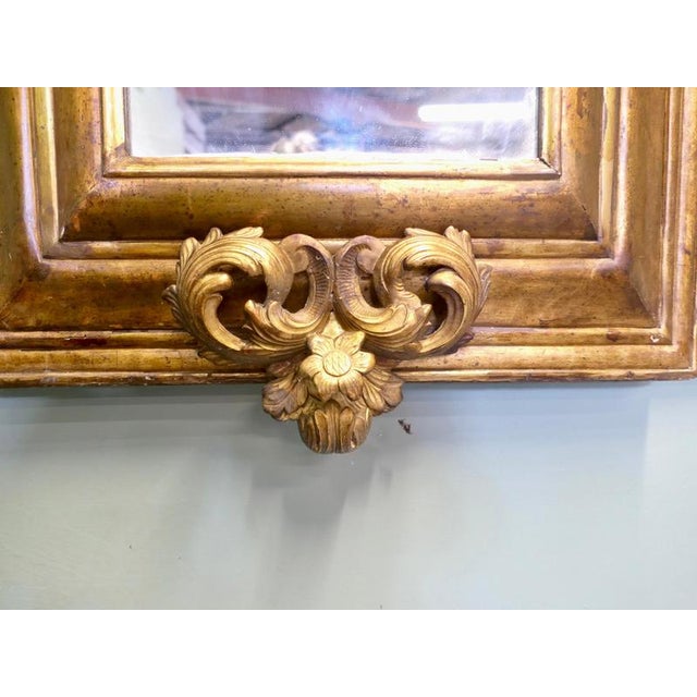 Glass Large 19th Century Regency Carved Gilt Mirror, 1800s For Sale - Image 7 of 8