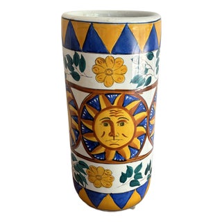 Late 20th Century Italian Style Sunburst Umbrella Stand For Sale