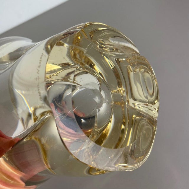 Large Crystal Glass Centerpiece Shell Bowl from Daum Nancy, France, 1970s For Sale - Image 17 of 18