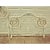 Hollywood Regency Glamorous Hollywood Regency Queen Size Vintage Brass, Enamel & Iron Headboard & Footboard For Sale - Image 3 of 5