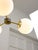 Mid-Century Modern Italian Pendant Light in Brass and Opaline Glass, 1960s For Sale - Image 12 of 15
