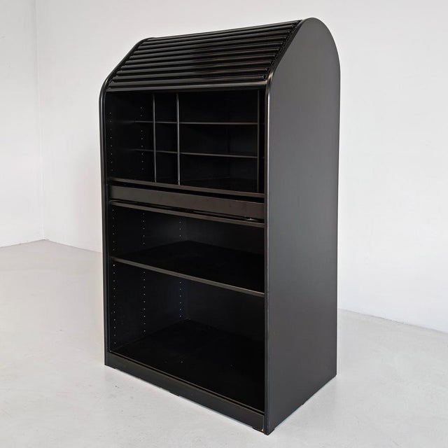 A'dammer Model Rolling Shutter Secretaire attributed to Aldo Van Den Nieuwelaar for Pastoe, 1970s, in Flawless conditions....
