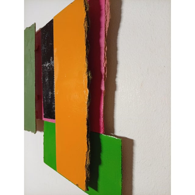 Contemporary Abstract Aerosol on Assembled Masonite (Isorel) "Untitled 197" by Andre Debono For Sale - Image 6 of 8