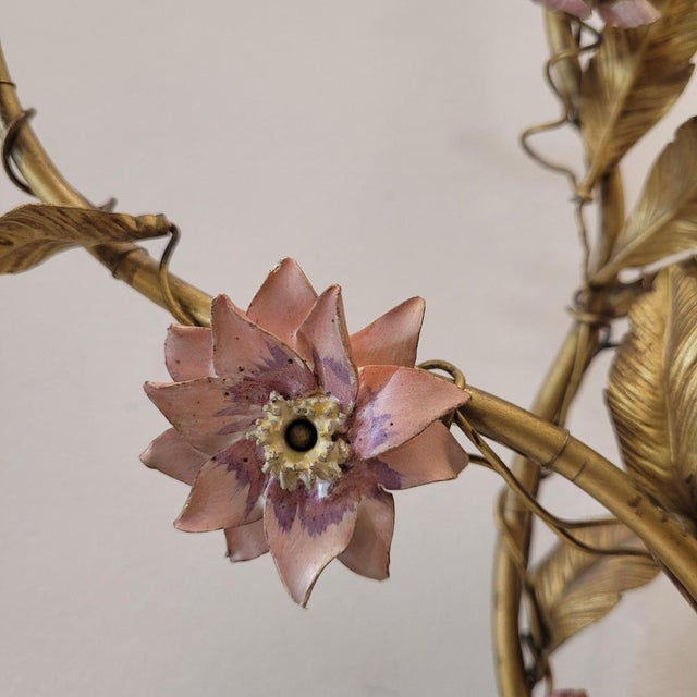 Capodimonte Style Sconces in Gilt Metal, Italy, 1960s, Set of 2 For Sale - Image 13 of 18