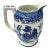 Vintage Moriyama Japanese Blue Will Pitcher, Signed For Sale