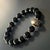 Black Onyx Stone Gladiator Charm Beaded Bracelet For Sale In Miami - Image 6 of 7