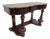 Mahogany Console Table with Leather Inlay Top and Drawer, 1870s For Sale