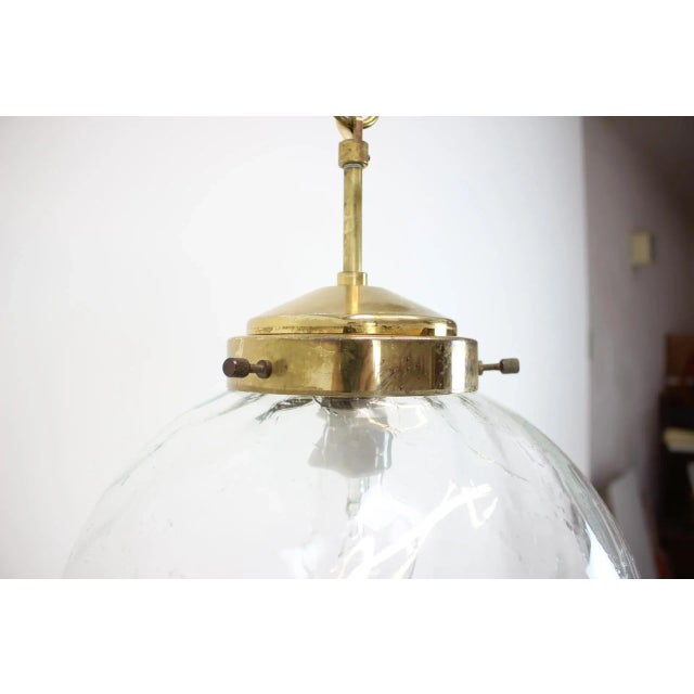 1970s Mid-Century Big Glass Pendant by Kamenicky Senov, 1970s For Sale - Image 5 of 13