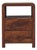 Chestnut-Finish Mango Wood Curved Nightstand For Sale