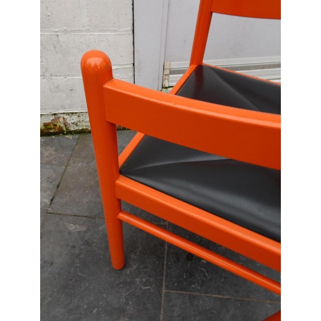 Orange Carimate Armchair by Vico Magistretti, 1970s For Sale - Image 13 of 16